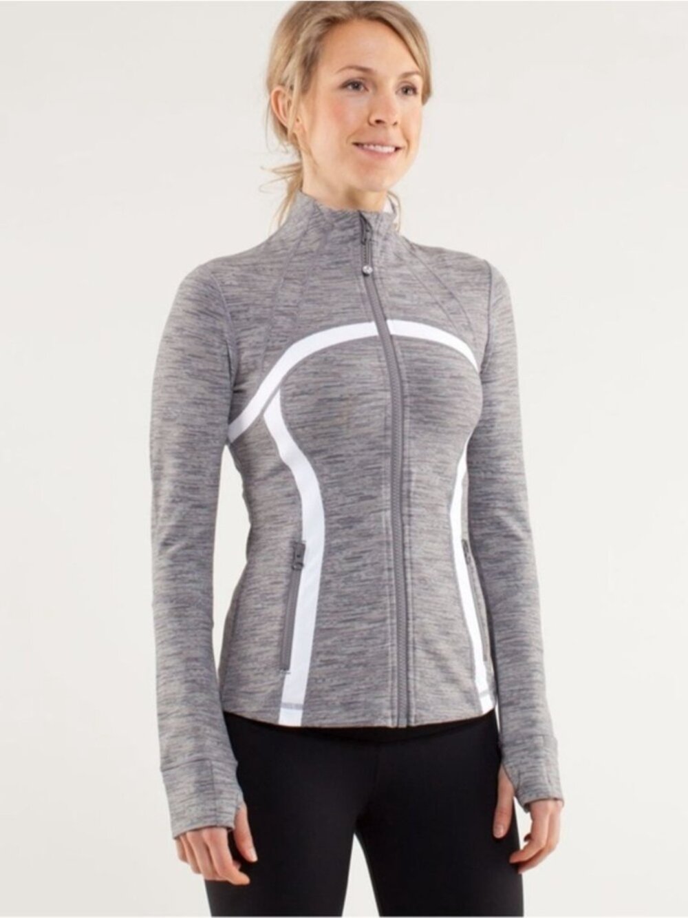 Lululemon Define Jacket in Wee Are From Space Coal Fossil / White Size 4